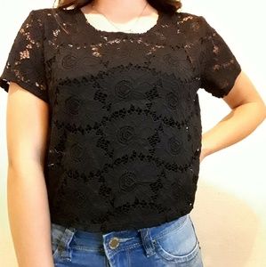 Lace crop top